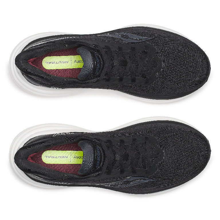 Saucony Men's Triumph 24 Running Shoes in Black/Silver