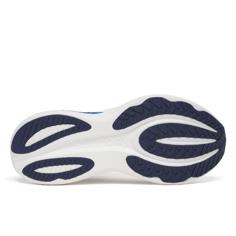 Saucony Men's Triumph 24 Running Shoes in White/Naval