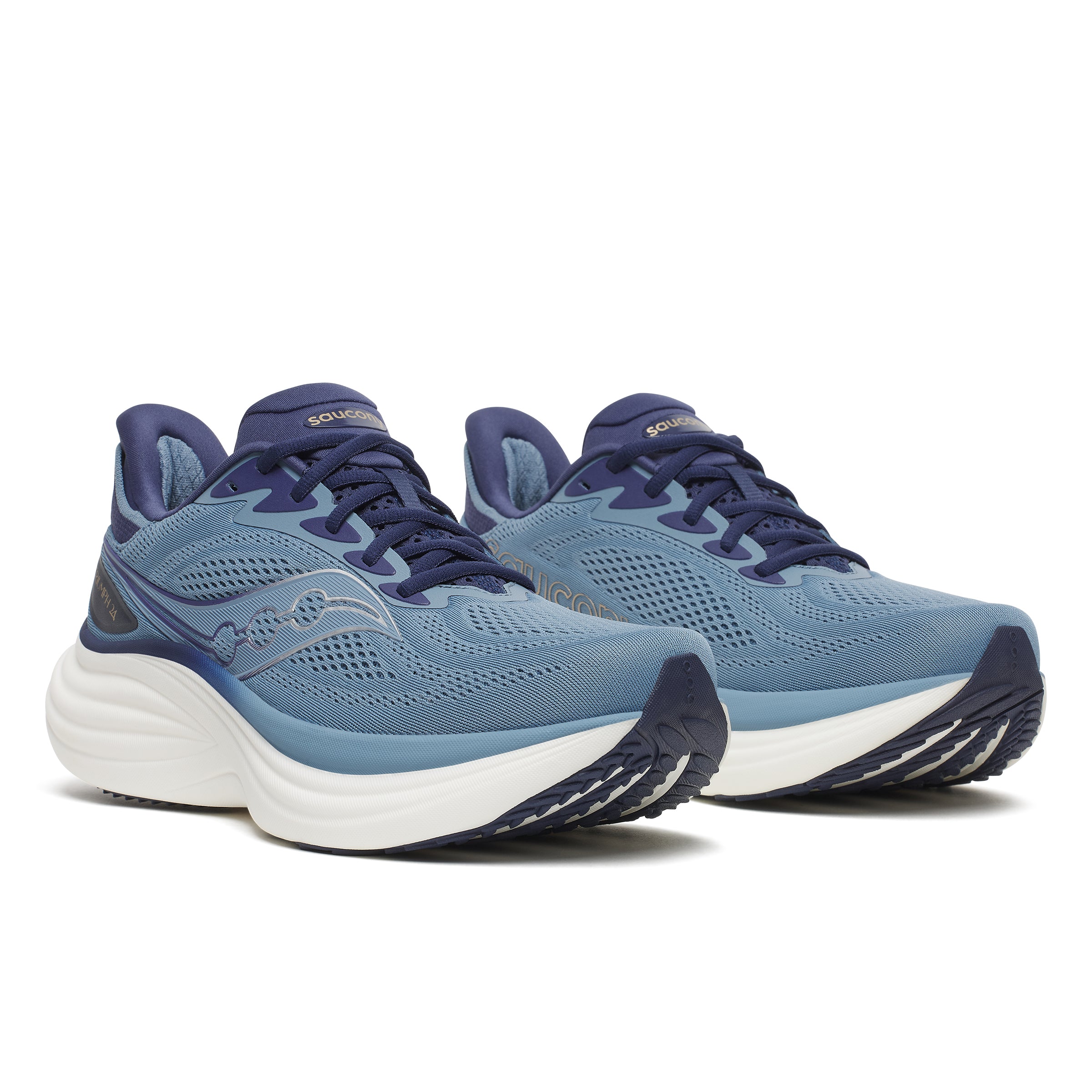 Saucony Men's Triumph 24 Running Shoes in Windward/Naval