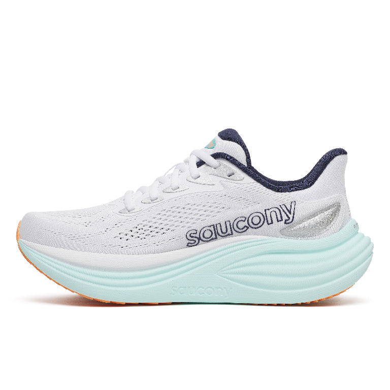 Saucony Women's Triumph 24 Running Shoes in White/Spa