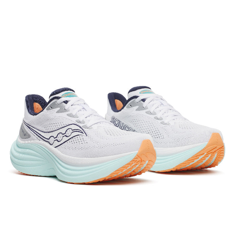 Saucony Women's Triumph 24 Running Shoes in White/Spa