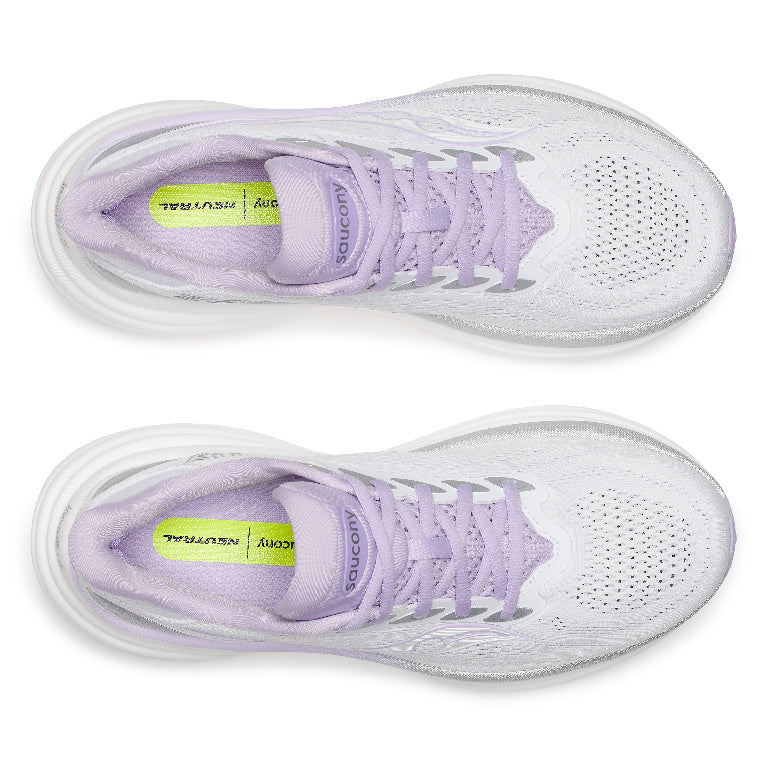 Saucony Women's Triumph 24 Running Shoes in White/Pastel