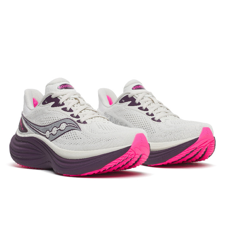 Saucony Women's Triumph 24 Running Shoes in Quartz/Eggplant