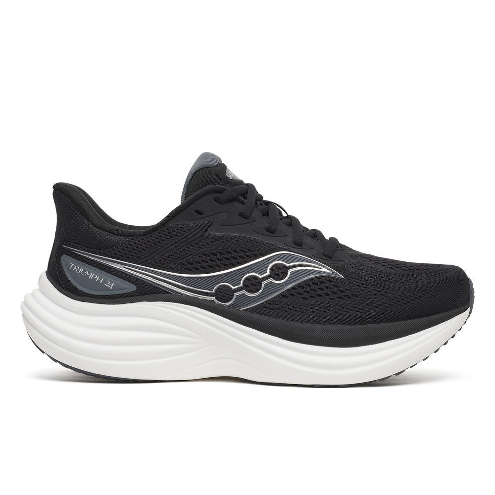 Saucony Women's Triumph 24 Running Shoes in Black/Silver