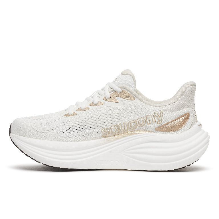 Saucony Women's Triumph 24 Running Shoes in Ivory/Eggshell