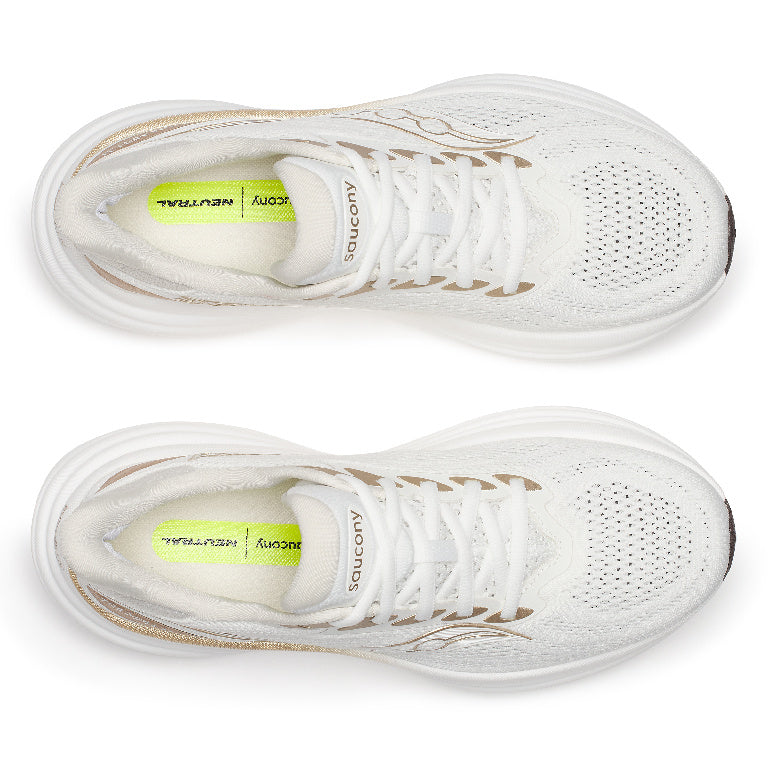 Saucony Women's Triumph 24 Running Shoes in Ivory/Eggshell
