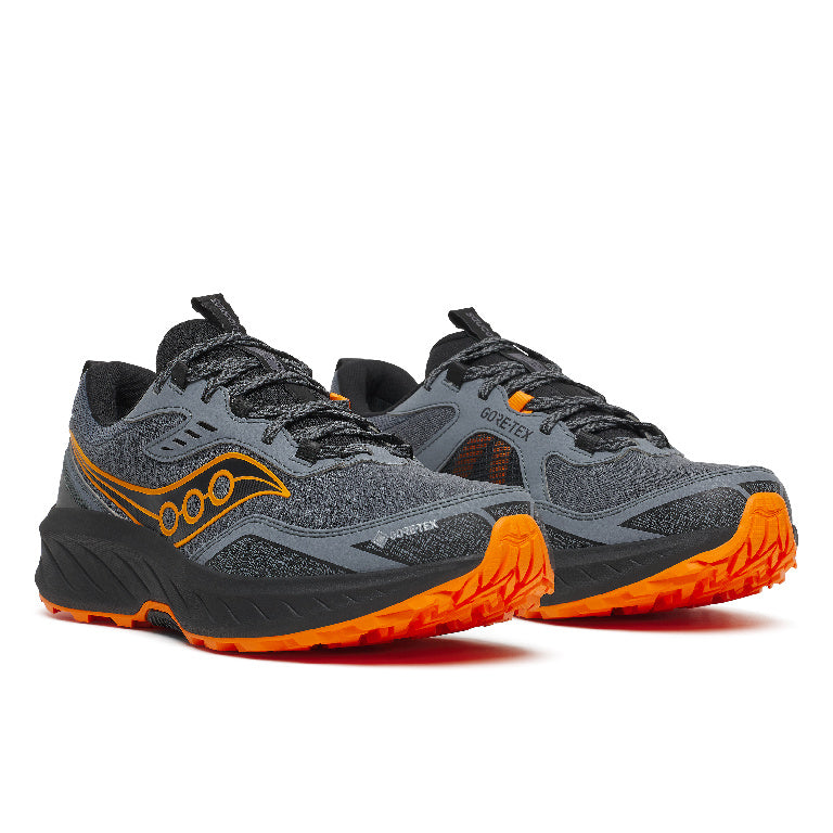 Saucony Men's Excursion TR18 Gtx Running Shoes in Carbon/Fuego