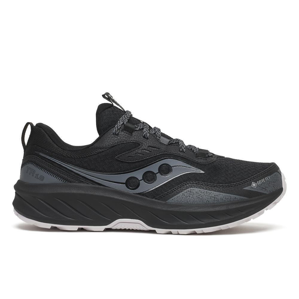 Saucony Men's Excursion TR18 Gtx Running Shoes in Black/Fog