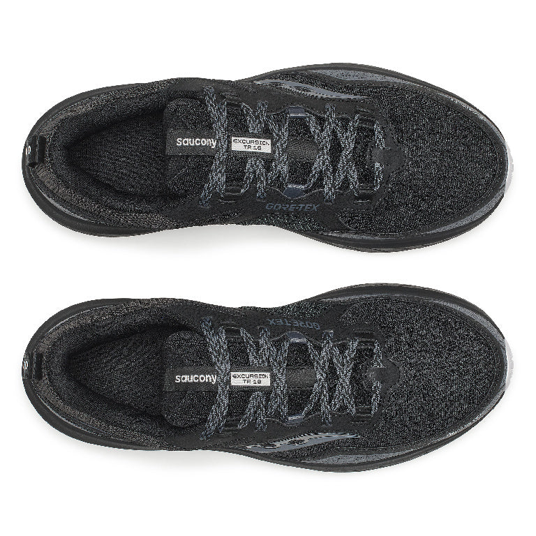 Saucony Men's Excursion TR18 Gtx Running Shoes in Black/Fog