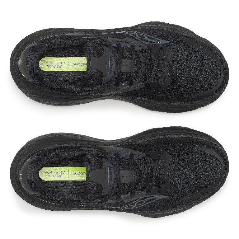 Saucony Men's Hurricane 26 Running Shoes in Triple Black