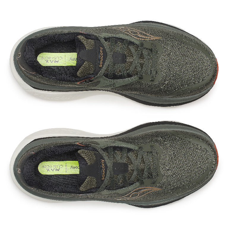 Saucony Men's Hurricane 26 Running Shoes in Fatigue/Black