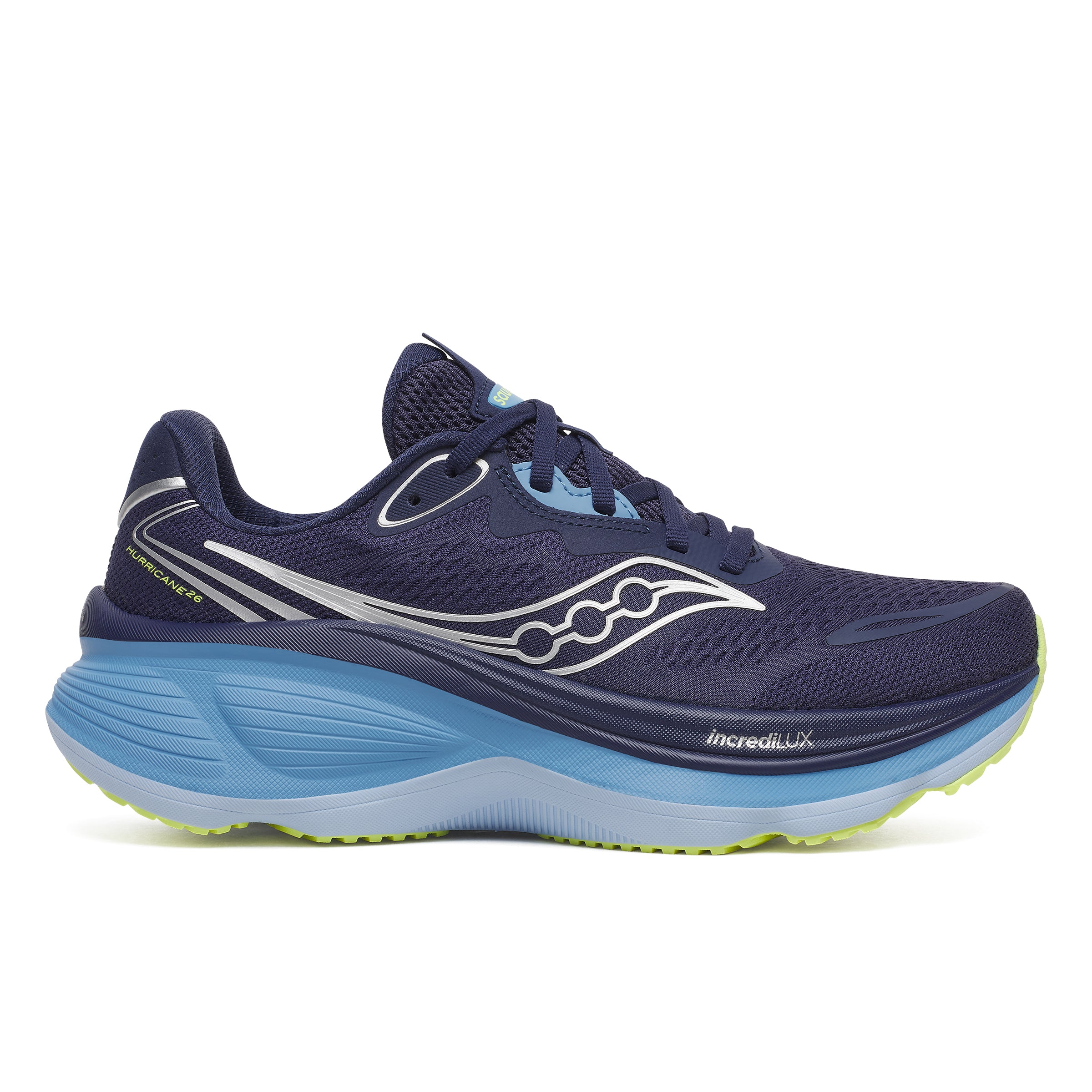 Saucony Women's Hurricane 26 Running Shoes in Naval/Skyward