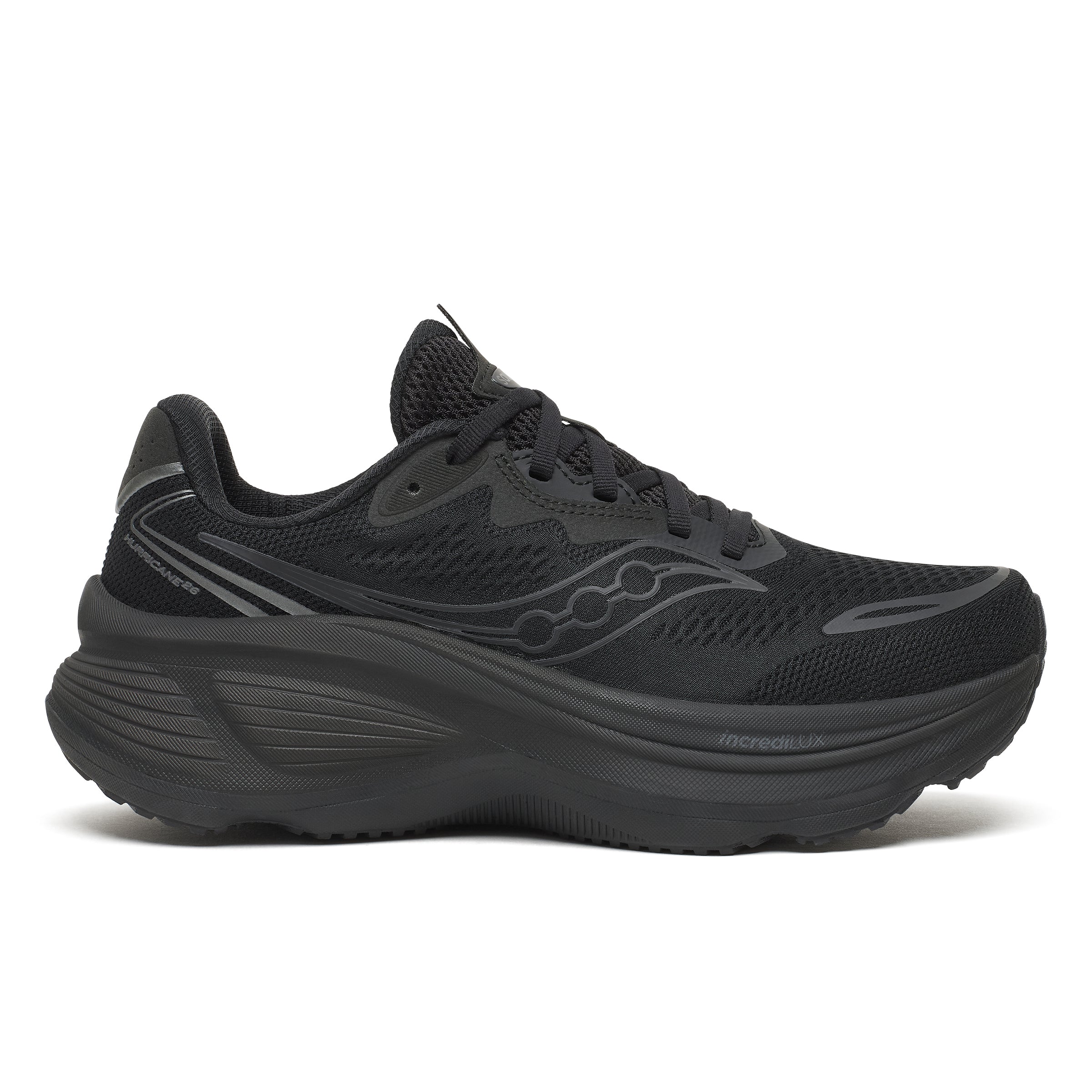 Saucony Women's Hurricane 26 Running Shoes in Triple Black