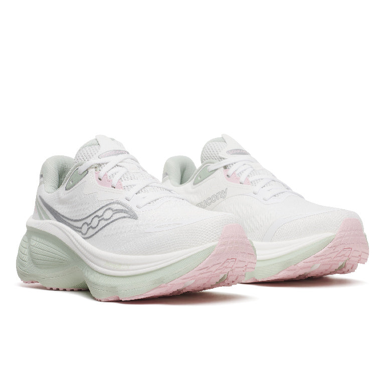 Saucony Women's Hurricane 26 Running Shoes in White/Cast