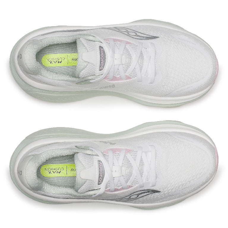 Saucony Women's Hurricane 26 Running Shoes in White/Cast