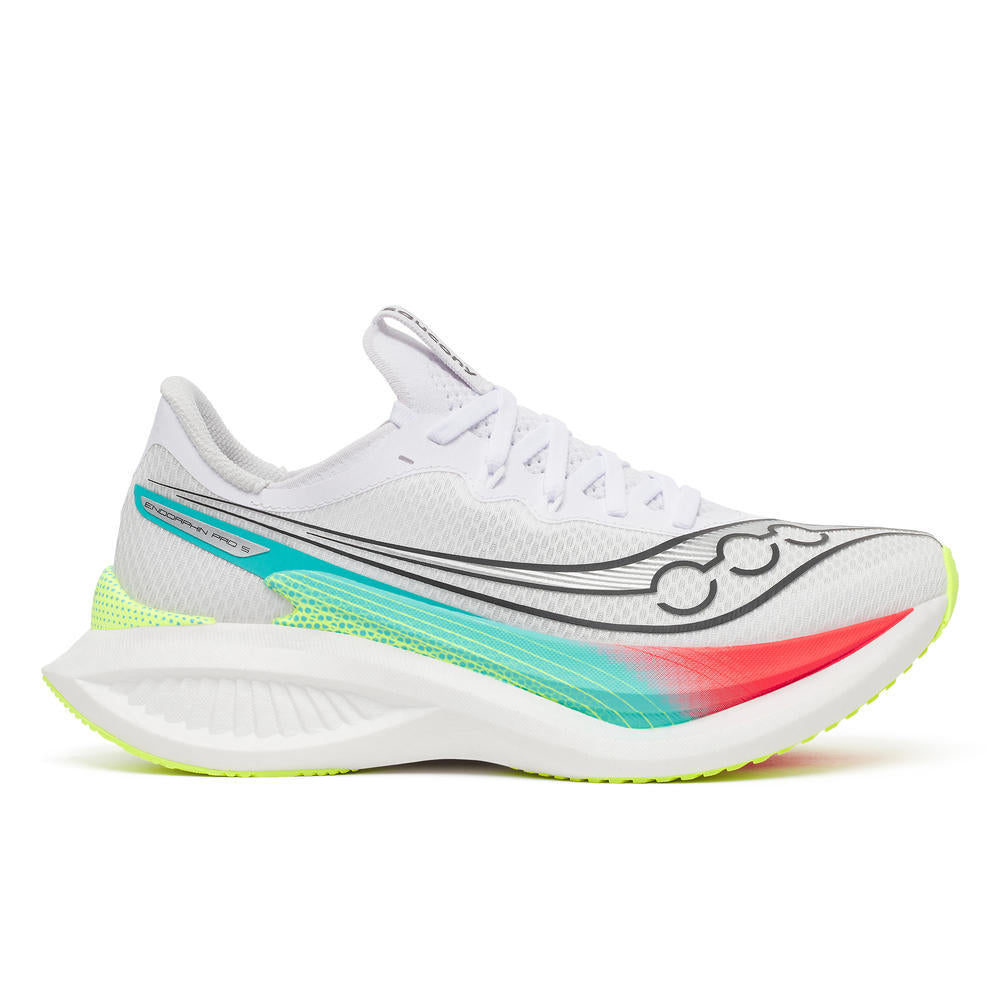 Saucony Women's Endorphin Pro 5 Running Shoes in White/Multi