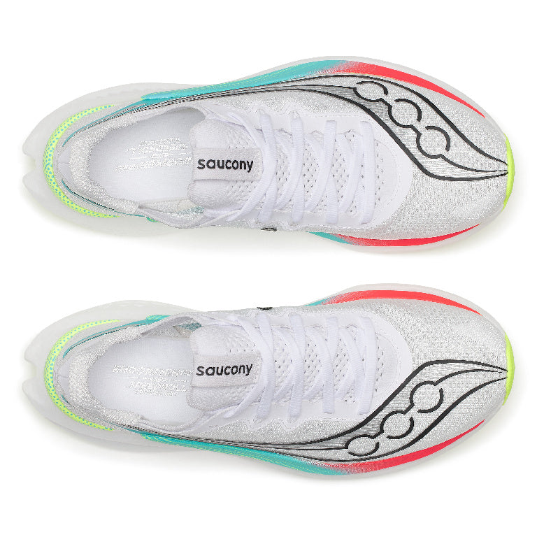 Saucony Women's Endorphin Pro 5 Running Shoes in White/Multi