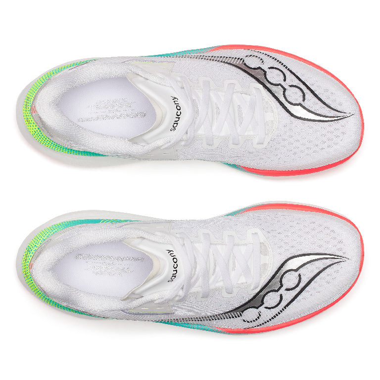 Saucony Men's Endorphin Azura Running Shoes in White/Multi
