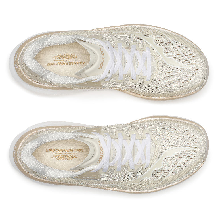 Saucony Women's Endorphin Azura Running Shoes in Eggshell/Ivory