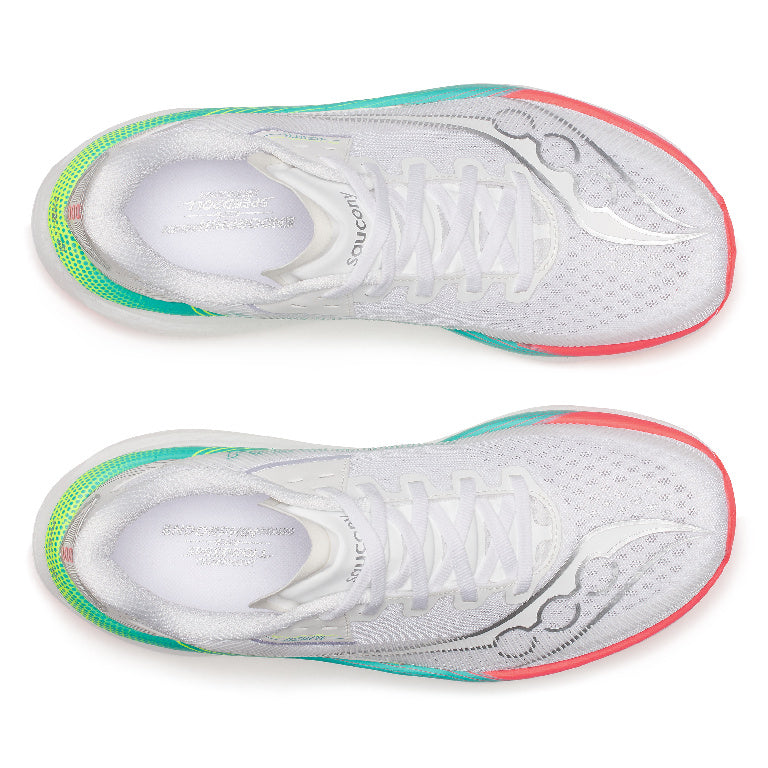 Saucony Women's Endorphin Azura Running Shoes in White/Multi