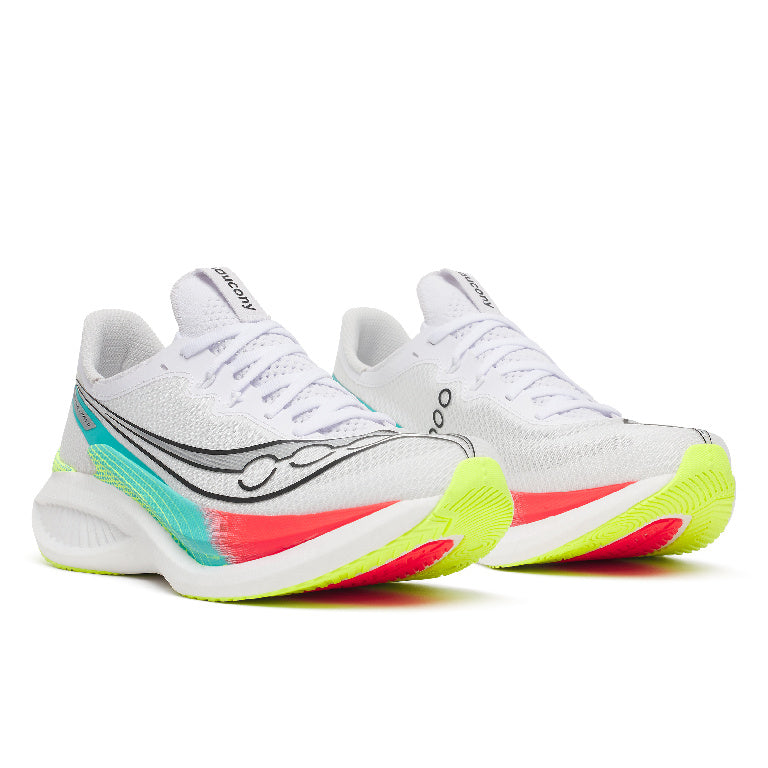 Saucony Men's Endorphin Pro 5 Running Shoes in White/Multi