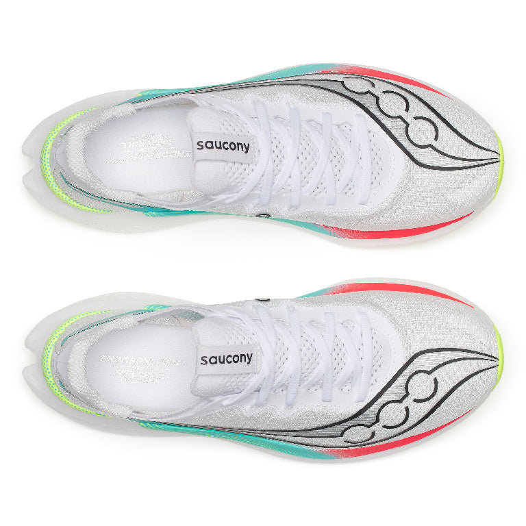 Saucony Men's Endorphin Pro 5 Running Shoes in White/Multi