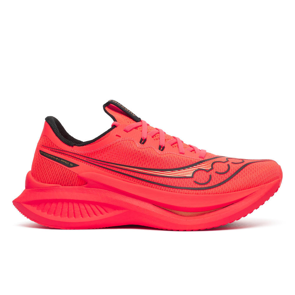 Saucony Men's Endorphin Pro 5 Running Shoes in Vizired/Black