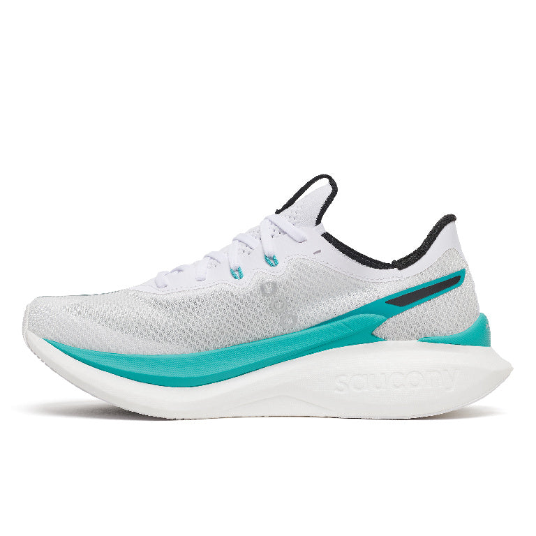 Saucony Men's Endorphin Pro 5 Running Shoes in White/Tranquil