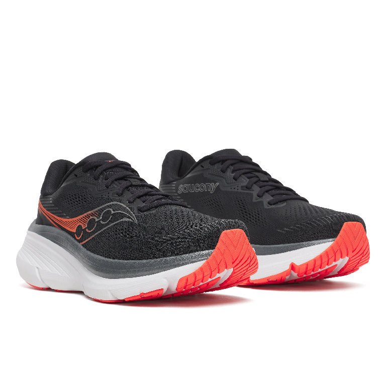 Saucony Men's Guide 19 Running Shoes in Black/Vizired