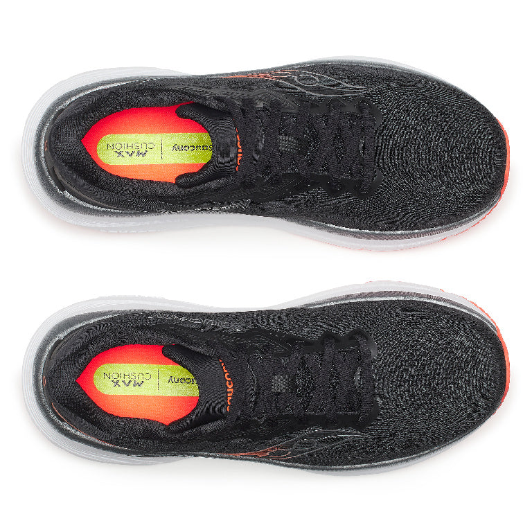 Saucony Men's Guide 19 Running Shoes in Black/Vizired