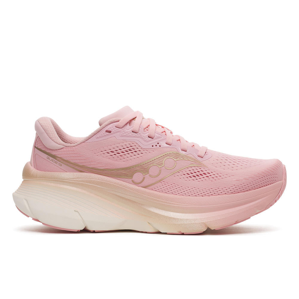 Saucony Women's Guide 19 Running Shoes in Touch/Ivory