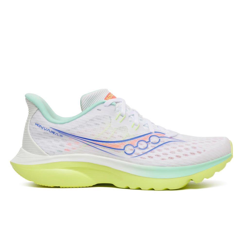 Saucony Women's Kinvara 16 Running Shoes in White/Tart