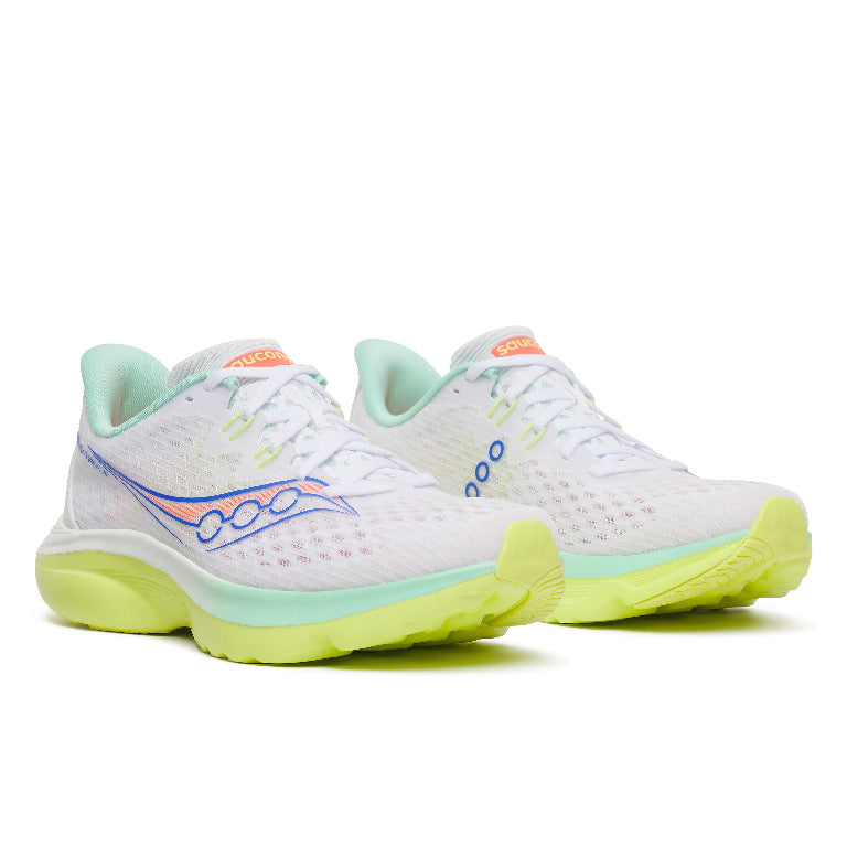 Saucony Women's Kinvara 16 Running Shoes in White/Tart