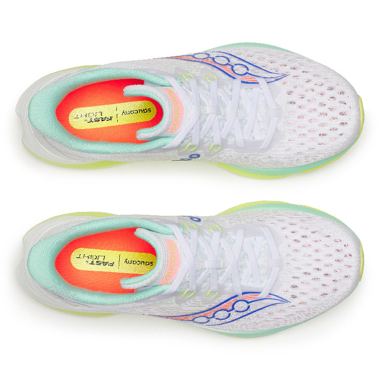 Saucony Women's Kinvara 16 Running Shoes in White/Tart