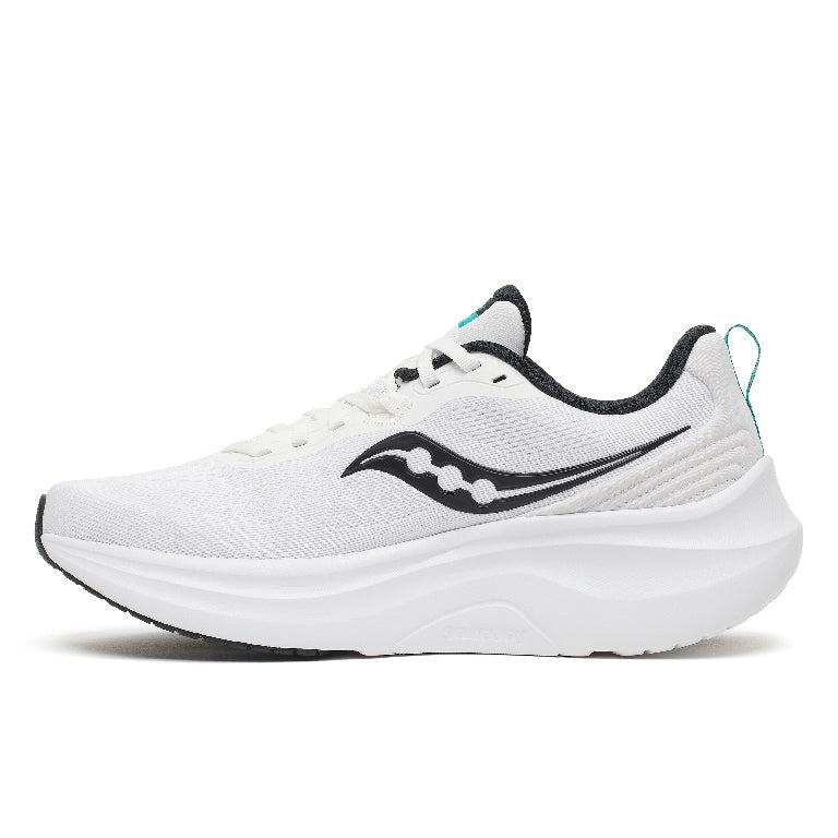 Saucony Men's Lancer Run Running Shoes in White/Black