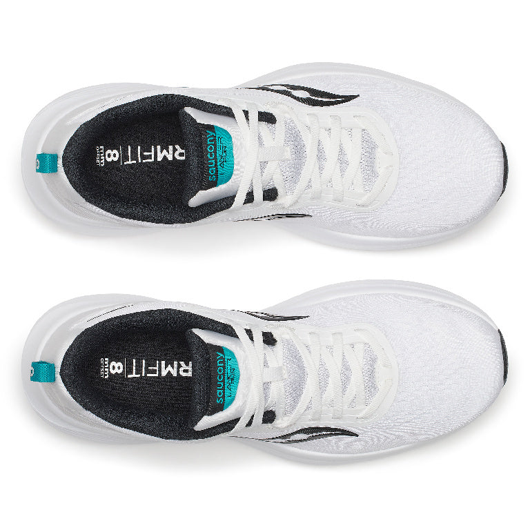 Saucony Men's Lancer Run Running Shoes in White/Black