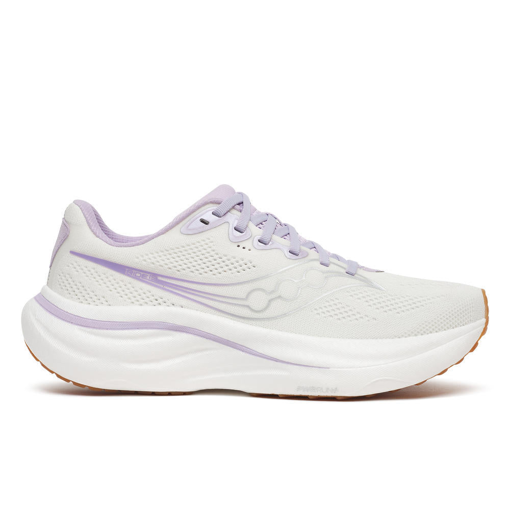 Saucony Women's Ride 19 Running Shoes in Ivory/Flower