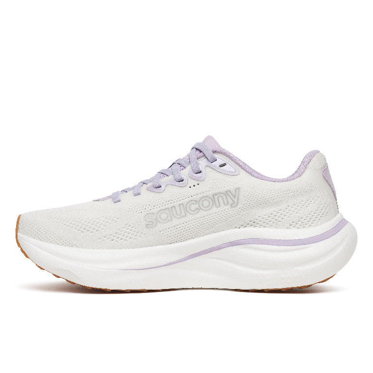 Saucony Women's Ride 19 Running Shoes in Ivory/Flower
