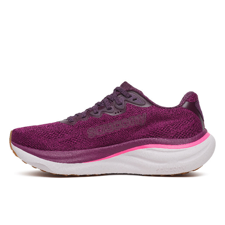 Saucony Women's Ride 19 Running Shoes in Plum/Eggplant