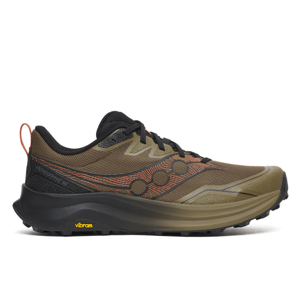 Saucony Men's Peregrine 16 Running Shoes in Field/Black