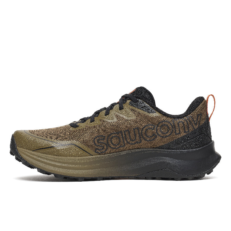 Saucony Men's Peregrine 16 Running Shoes in Field/Black