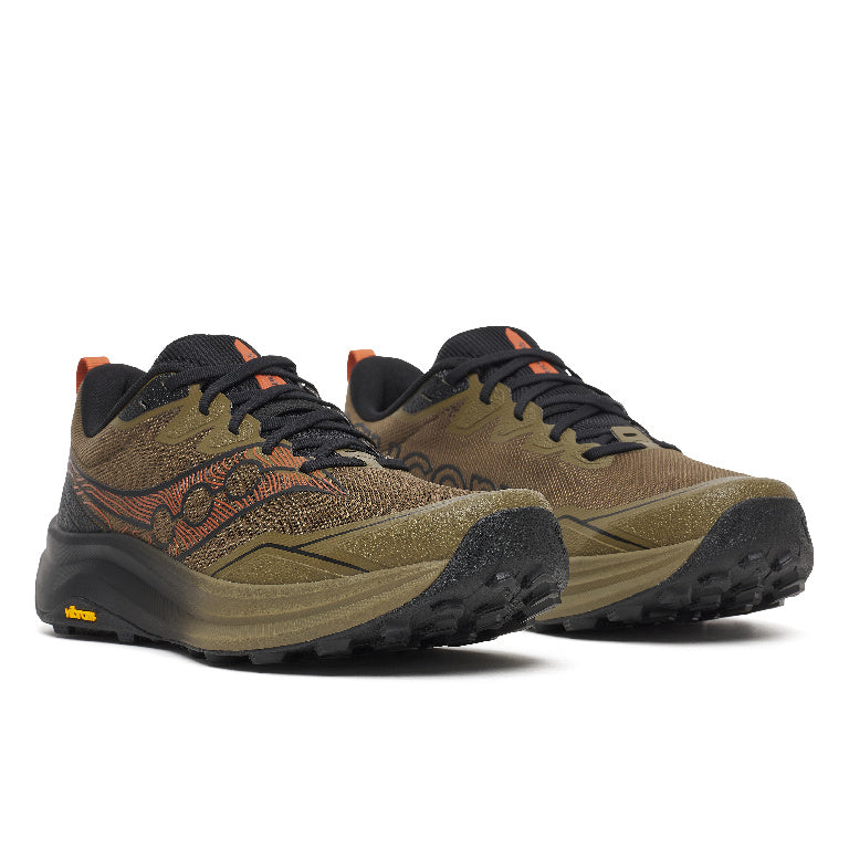 Saucony Men's Peregrine 16 Running Shoes in Field/Black