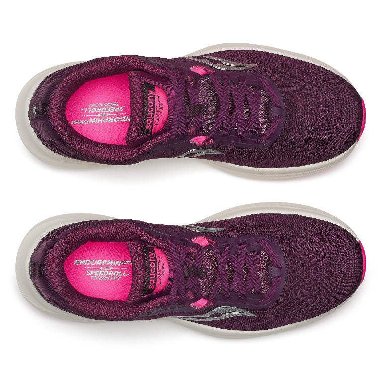 Saucony Women's Lancer Run Running Shoes in Eggplant/Ivory