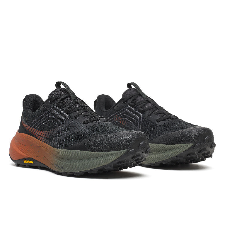 Saucony Men's Xodus Ultra 4 Running Shoes in Black/Rust