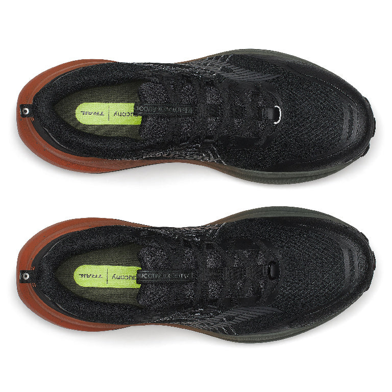 Saucony Men's Xodus Ultra 4 Running Shoes in Black/Rust