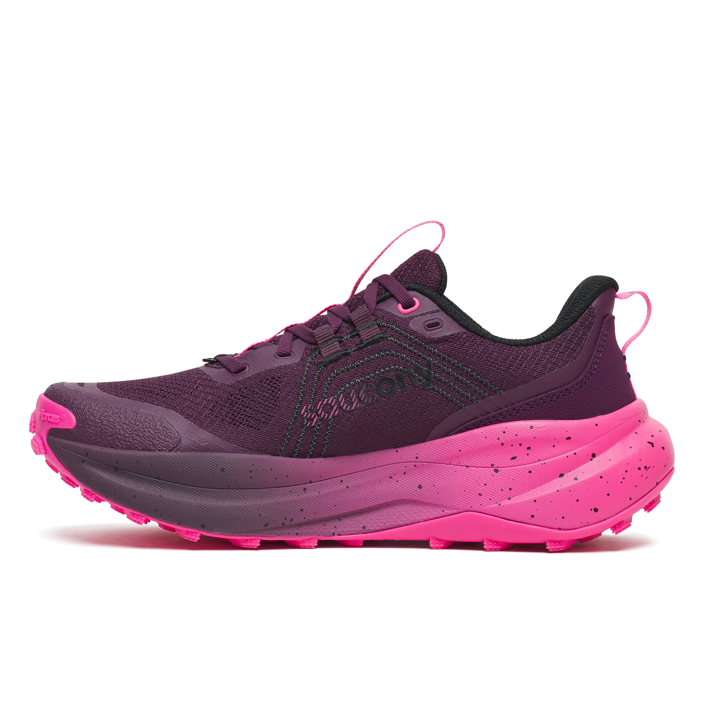 Saucony Women's Xodus Ultra 4 Running Shoes in Eggplant/Shock