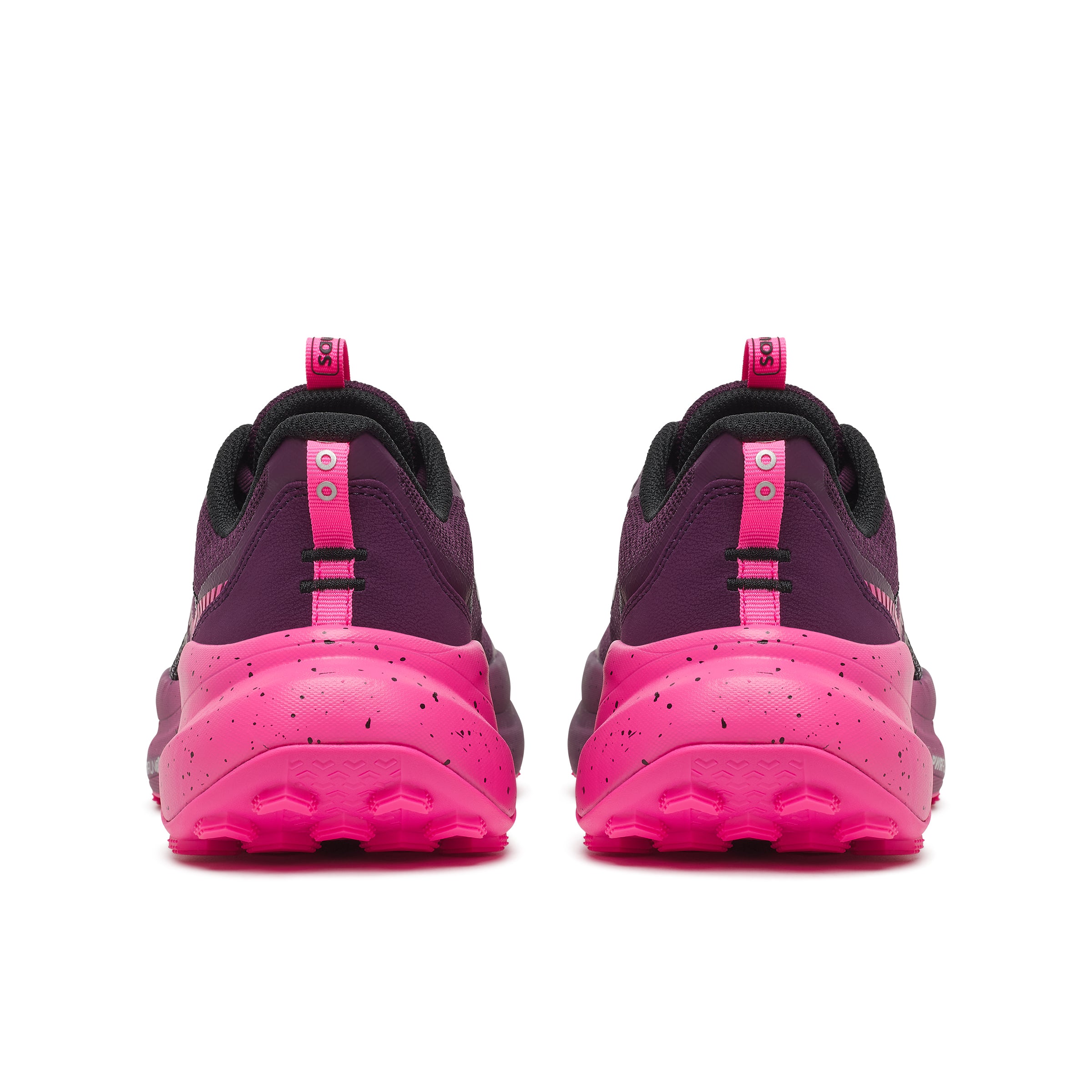 Saucony Women's Xodus Ultra 4 Running Shoes in Eggplant/Shock