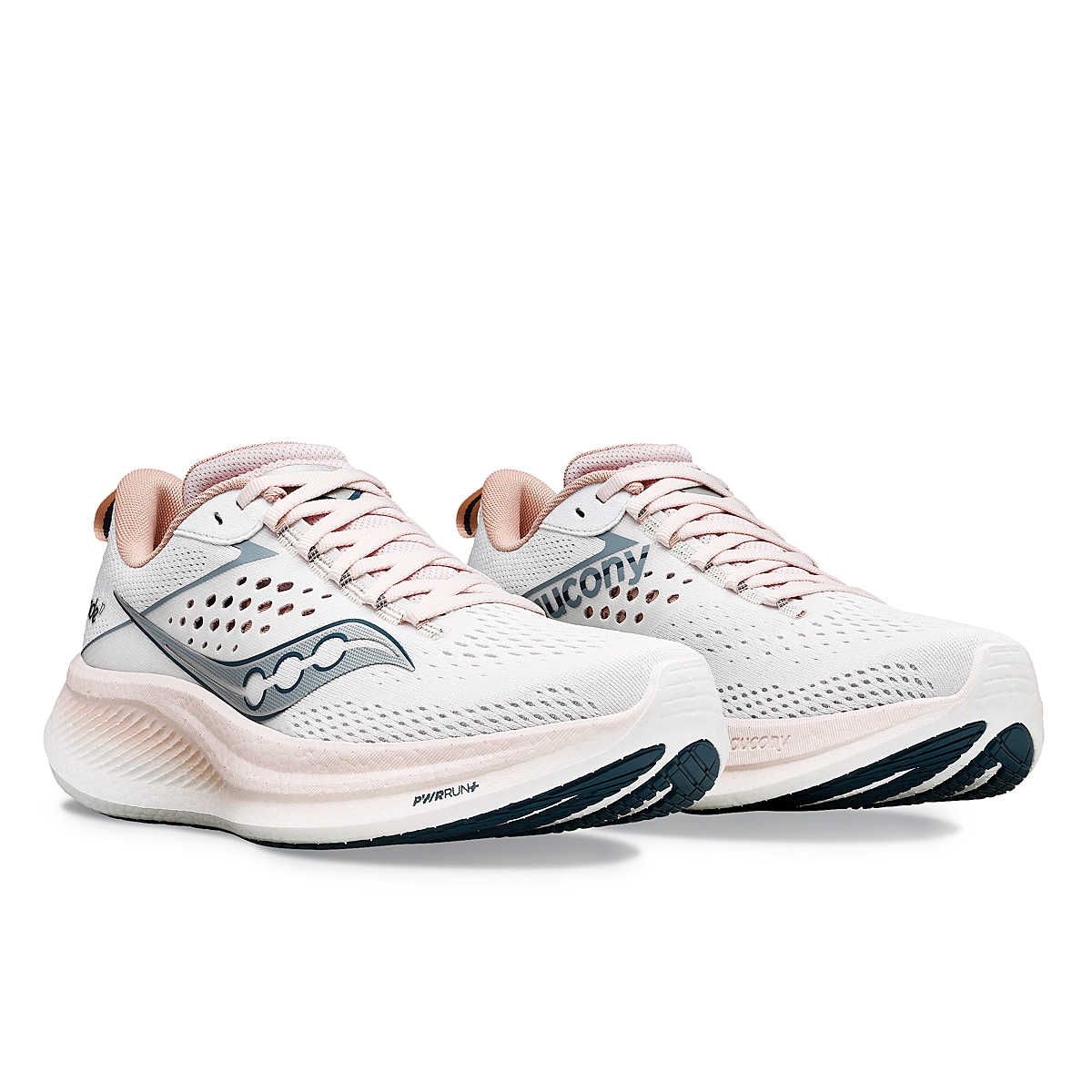 Saucony Women's Ride 17 in White/Lotus