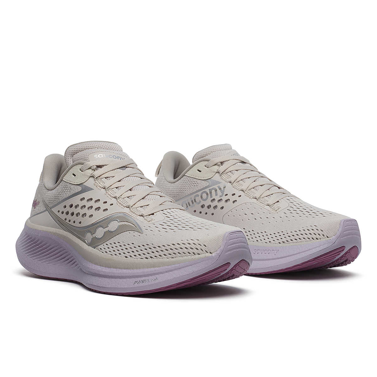 Saucony Women's Ride 17 in Moon/Viola