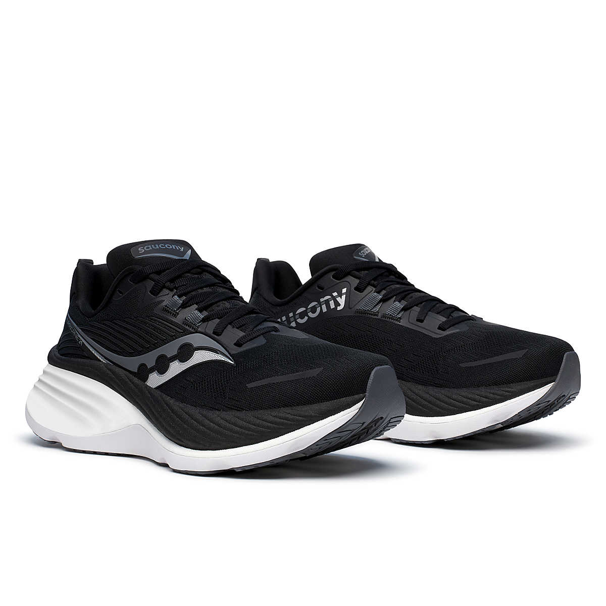 Saucony Men's Hurricane 24 in Black/Carbon